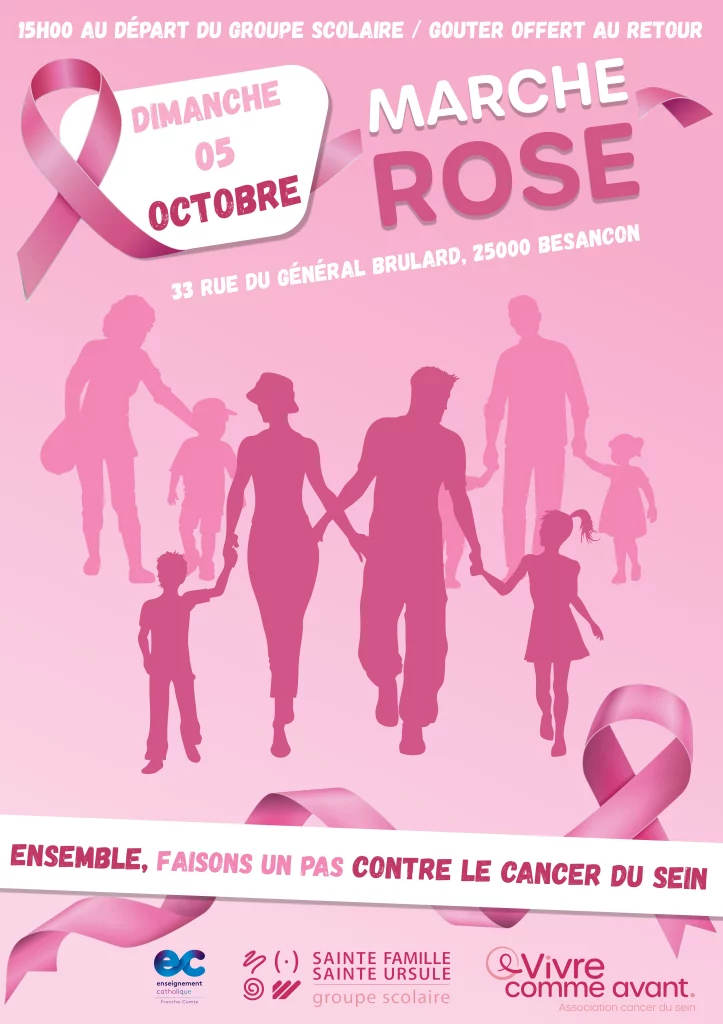 Affiche marche rose